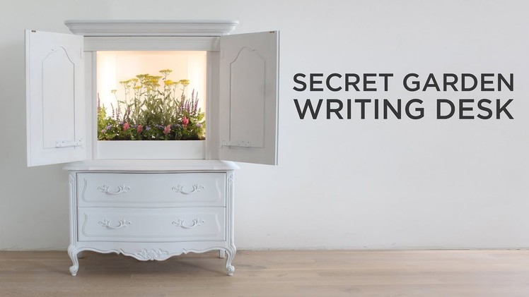 Secret Garden Writing Desk | with LED grow lights