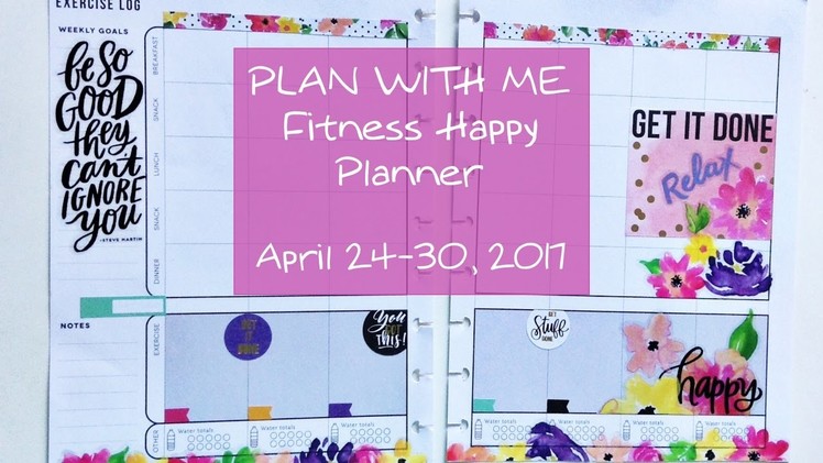Set Up & Plan With Me MAMBI Fitness Planner: April 24-30