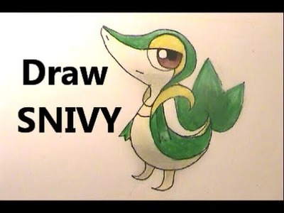 SORRY for SNIVY!  Draw Pokemon No. 495 Tutorial EASY!
