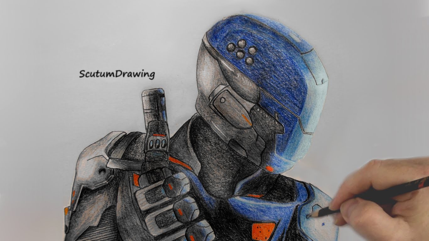 Spectre Specialist Speed Drawing How To Draw Call of Duty Black