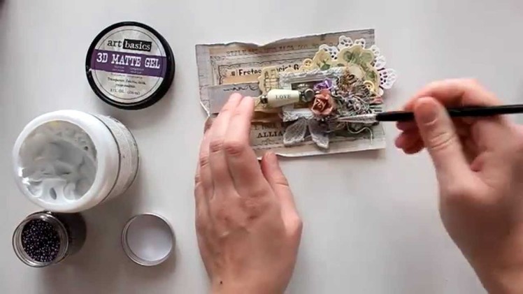Step-by-step mixed media card tutorial