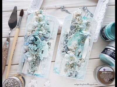Step-by-step tutorial mixed-media tags