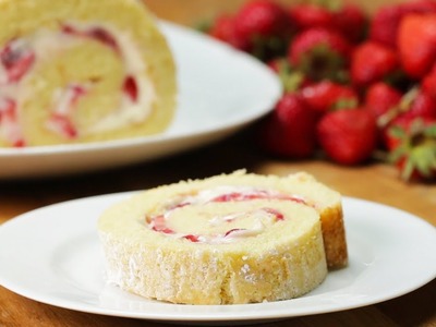 Strawberry Cheesecake Cake Roll