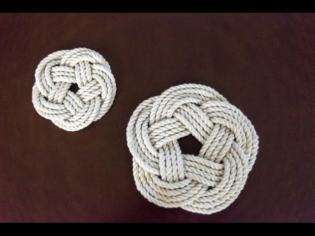 Turk's Head Knot Trivet and Coaster. the Quick.Musical Version