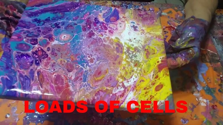 USING A BLENDER TO MAKE LARGER BATCHES OF FLUID PAINT AND A FLIP CUP WITH LOADS OF CELLS (94)