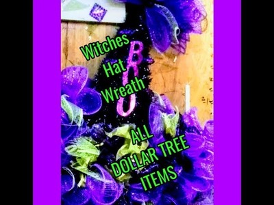 Witches hat WREATH | all DOLLAR TREE ITEMS