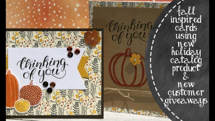 2 Quick & Cute Fall Pumpkin Cards