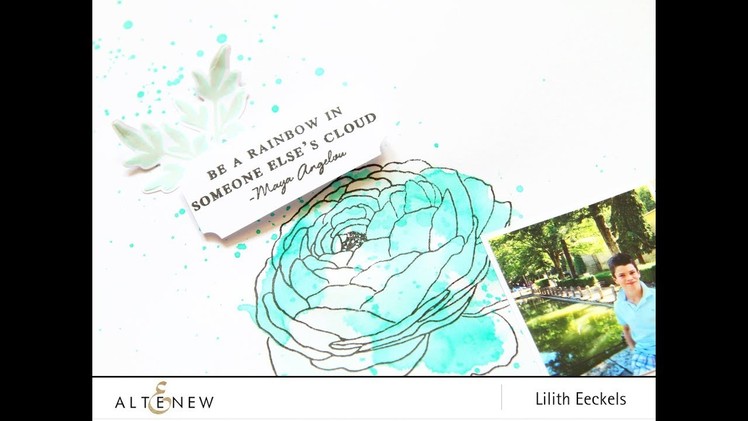 Altenew: Build-a-flower Ranunculus video with Lilith