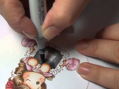 Coloring Video: Write A Massage Tilda of Magnolia Stamps