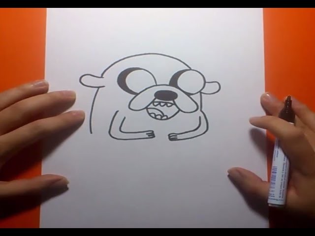 Como dibujar a Jake paso a paso 4 - Hora de aventuras | How to draw Jake 4 - Adventure time