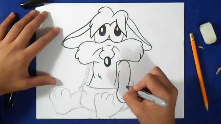 Cómo dibujar Coyote Wile (Baby)