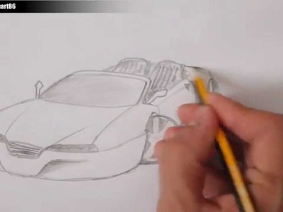 Como dibujar un auto cabrio