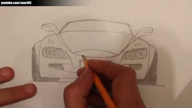 Como dibujar un carro paso a paso
