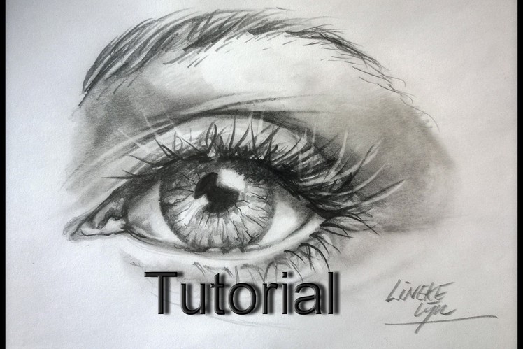 Drawing a Realistic EYE Graphite pencils for beginners
