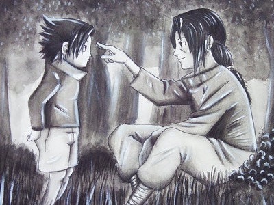 Drawing Itachi And Sasuke | Speed Drawing
