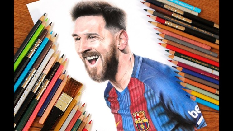 Drawing Messi . . Featured on "SPORTBible"
