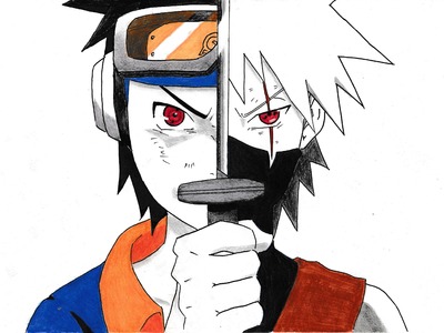 DRAWING YOUNG KAKASHI & OBITO (Requested)