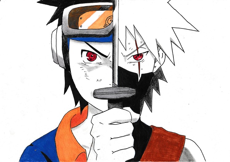 DRAWING YOUNG KAKASHI & OBITO (Requested)