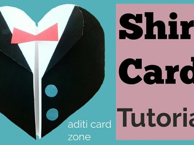 Easy shirt card tutorial | Handmade cards for him | Diy scrapbook |