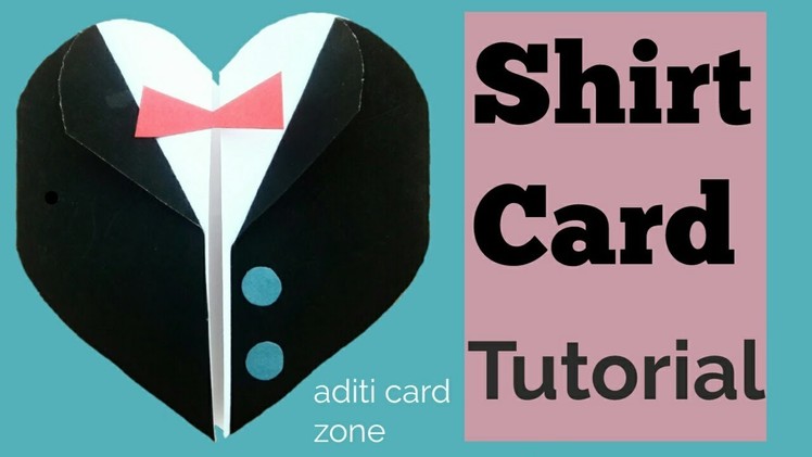 Easy shirt card tutorial | Handmade cards for him | Diy scrapbook |