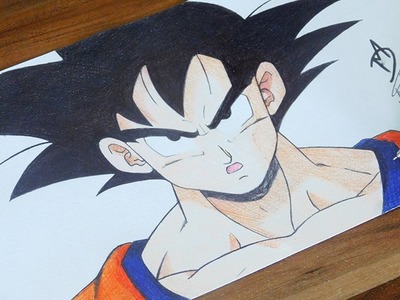 Goku Pen Drawing - Dragon Ball Z 127 - DeMoose Art