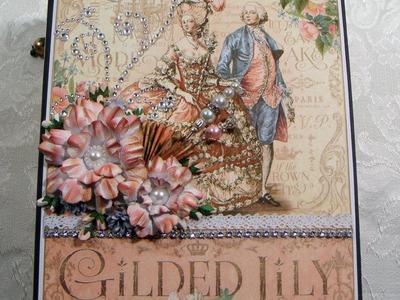 "Guilded Lily" Graphic 45 Handmade Scrapbook Photo Album