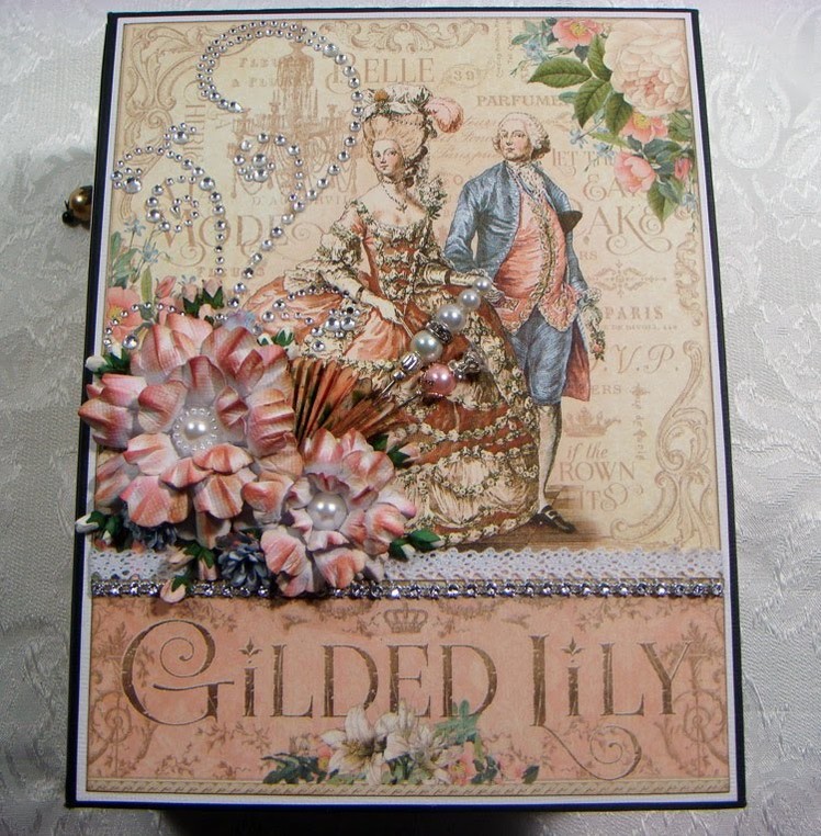"Guilded Lily" Graphic 45 Handmade Scrapbook Photo Album