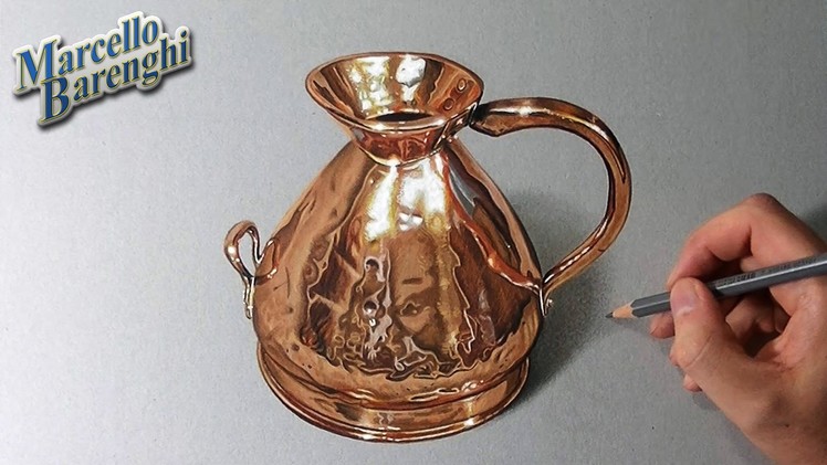 How to draw a copper jug
