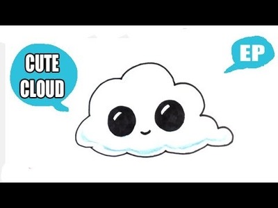 How to Draw a Cute Cloud - Easy Pictures to Draw
