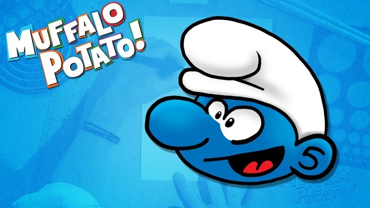 How to Draw A SMURF Using Letters and Numbers with Muffalo Potato