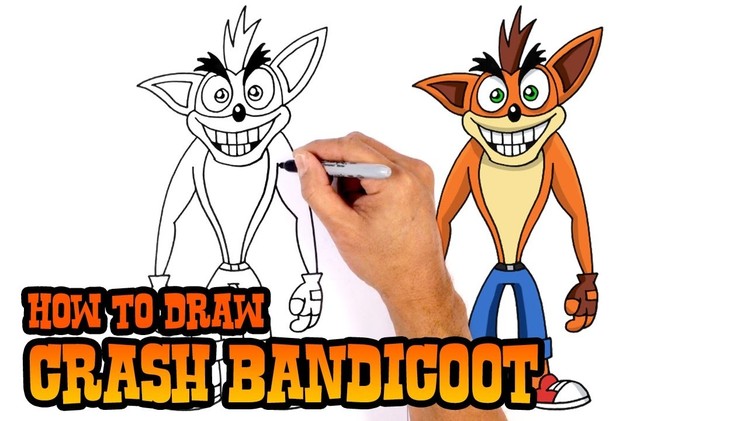How to Draw Crash Bandicoot | Drawing Lesson