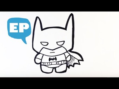 How to Draw Cute Batman - Easy Pictures to Draw