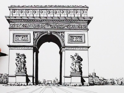 How to Draw Famous Buildings: The Arc de Triomphe