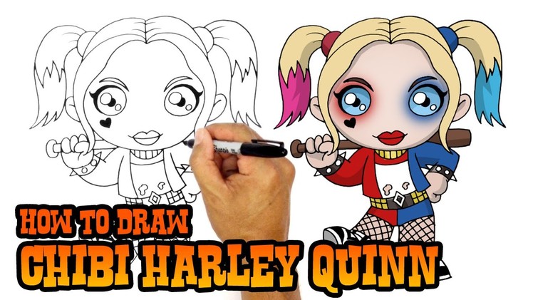 How to Draw Harley Quinn | Suicide Squad