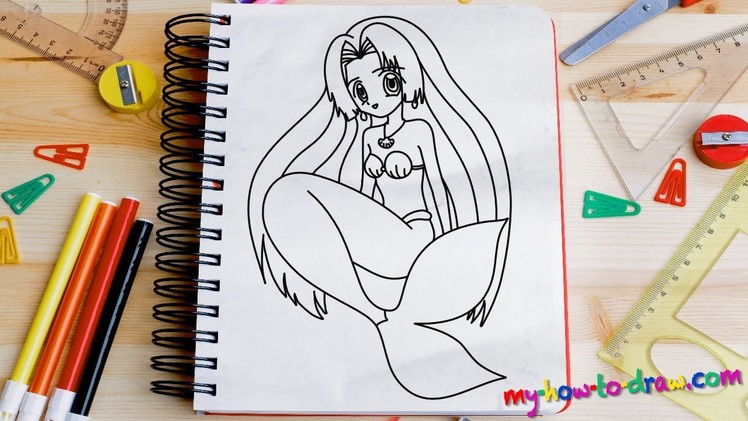 How to draw Seira - Anime Mermaid - Pichi Pichi Pitch Pure