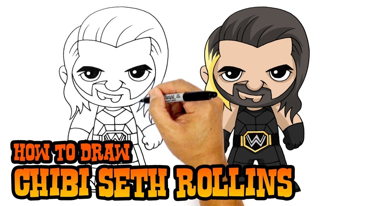 How To Draw Seth Rollins Wwe 