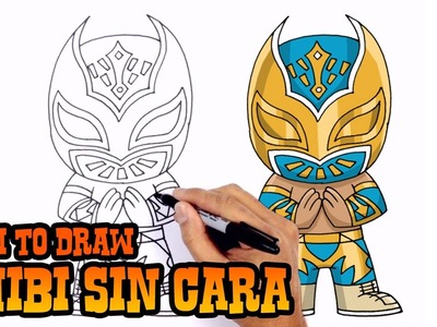 How to Draw Sin Cara | WWE