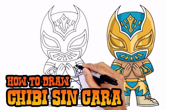How to Draw Sin Cara | WWE