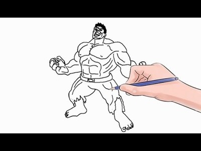 How to Draw The Hulk Easy Step by Step
