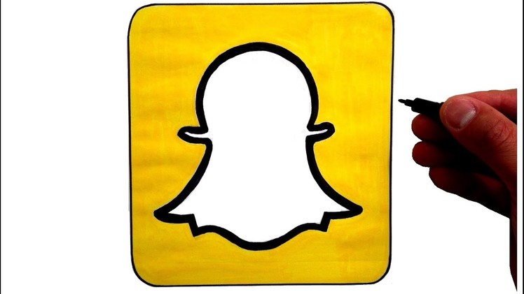 How to Draw the Snapchat Logo