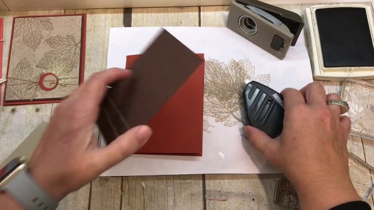 How to make 2 simple Fall Leaf Cards--one masculine and one feminine