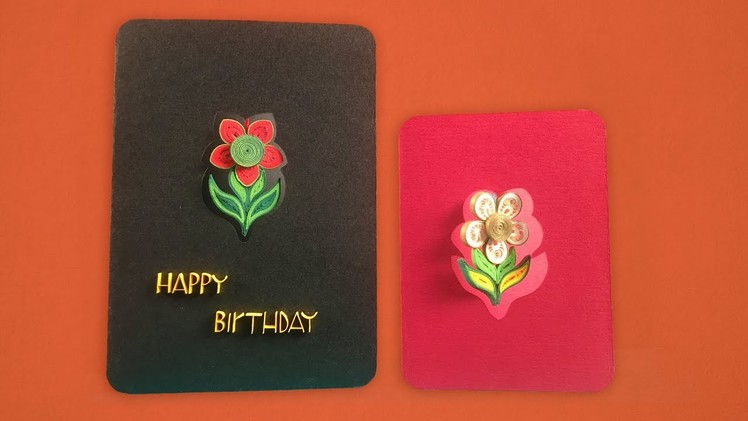 How To Make Flower Danglers | Paper Quilling Greeting Card