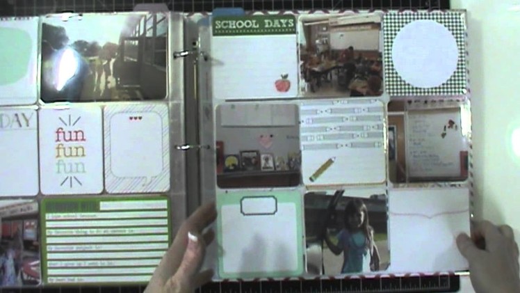 Kayla's Project Life Album - School Days