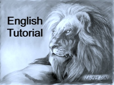 LION drawing in graphite for beginners easy tutorial