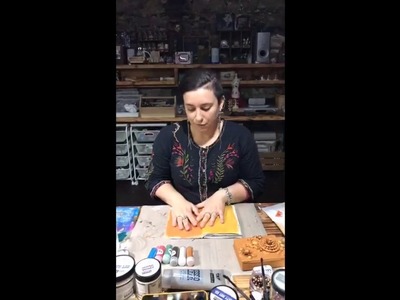 Mica and Gesso Magic with Finnabair on Facebook Live