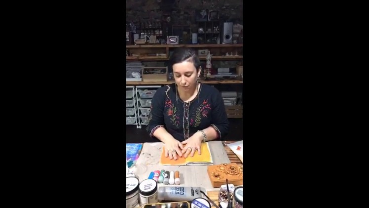 Mica and Gesso Magic with Finnabair on Facebook Live