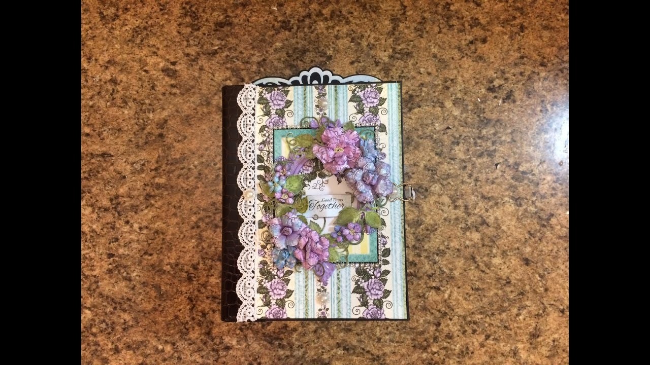 PART 2 TUTORIAL 7 X 9 MINI ALBUM WITH HEARTFELT CREATIONS BLUSHING ROSE PAPER DESIGNS BY SHELLIE