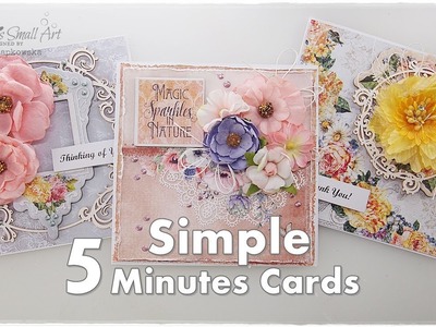 Simple 5 Minutes Cards Ideas ♡ Maremi's Small Art ♡