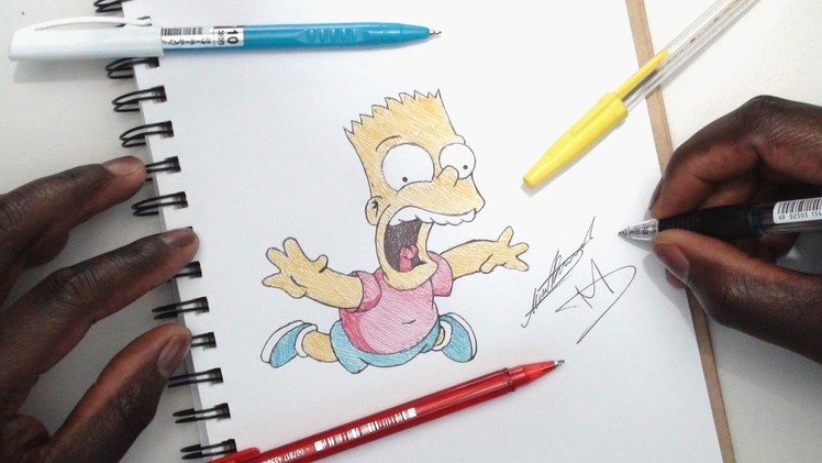 SKETCH SUNDAY #26 - How To Draw Bart Simpson - The Simpsons - DeMoose Art
