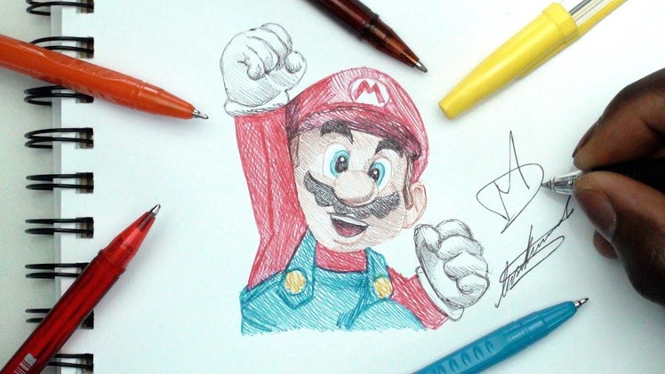 SKETCH SUNDAY #27 - How To Draw Super Mario - DeMoose Art
